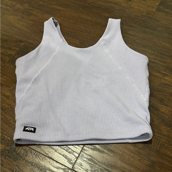 Tiger Friday Light Purple Cropped Ribbed Tank Top Size Adult Small - Picture 2 of 7